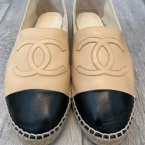 Chanel Espadrilles Black & Nude